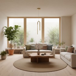 Lampa wisząca LED APP1803-CP Złota Szczotkowana