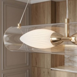 LAMPA SUFITOWA WISZĄCA G152-2CP ZŁOTA