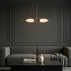 LAMPA SUFITOWA WISZĄCA G152-2CP ZŁOTA