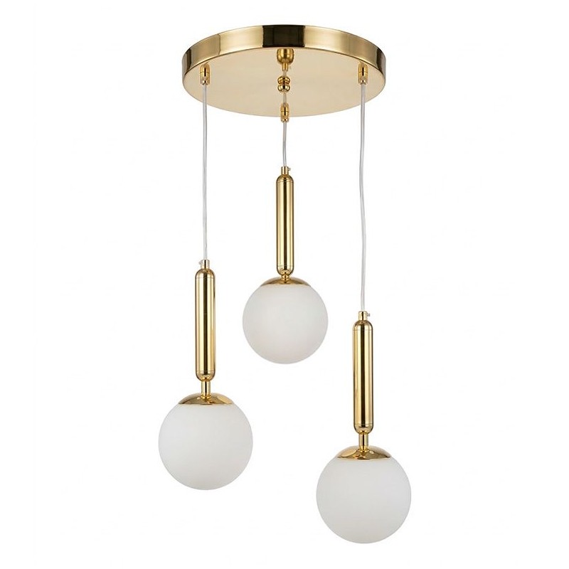 LAMPA SUFITOWA WISZĄCA G179-3CP ZŁOTA