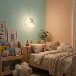 KINKIET ŚCIENNY LED G181-W MIŚ NA KSIĘŻYCU