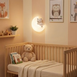 KINKIET ŚCIENNY LED G181-W MIŚ NA KSIĘŻYCU