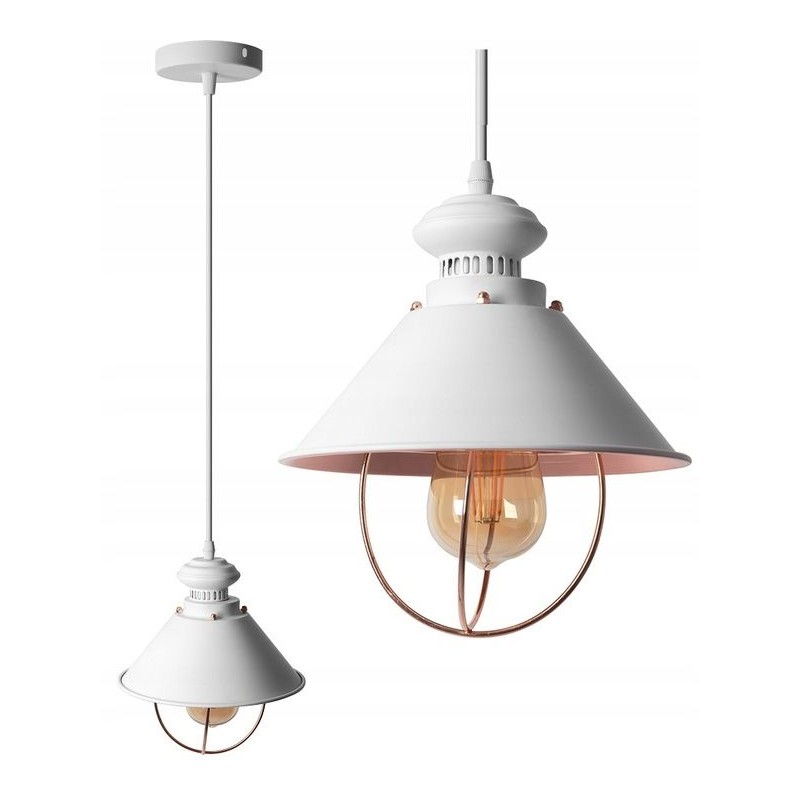 Lampa sufitowa wisząca LINZ APP103-1CP Biała