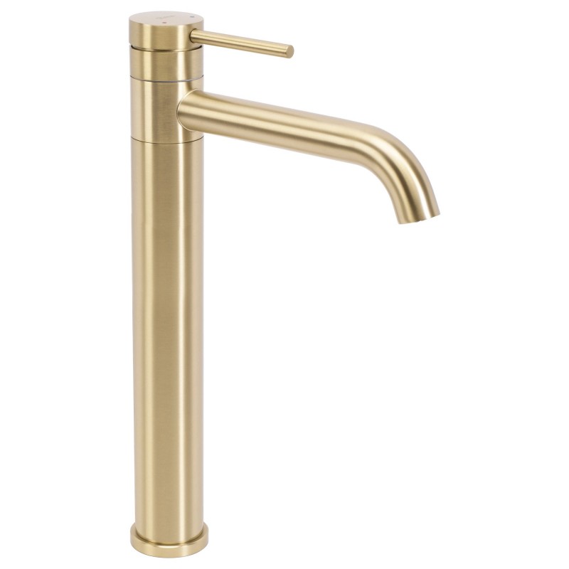 Bateria Umywalkowa REA LUNGIS Złota Szczotkowana Super High