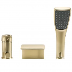 Bateria wannowa Rea Riven złota szczotkowana