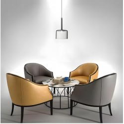 Lampa Sufitowa Wisząca Szklany Klosz APP1701-1CP GREY A