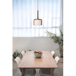 Lampa Sufitowa Wisząca Szklany Klosz APP1698-1CP AMBER A