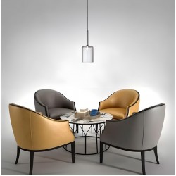 Lampa Sufitowa Wisząca Szklany Klosz APP1703-1CP GREY C