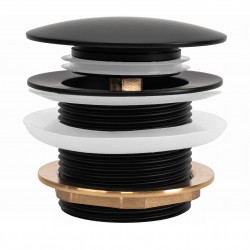 Korek wannowy uniwersalny Klik-Klak Rea Czarny