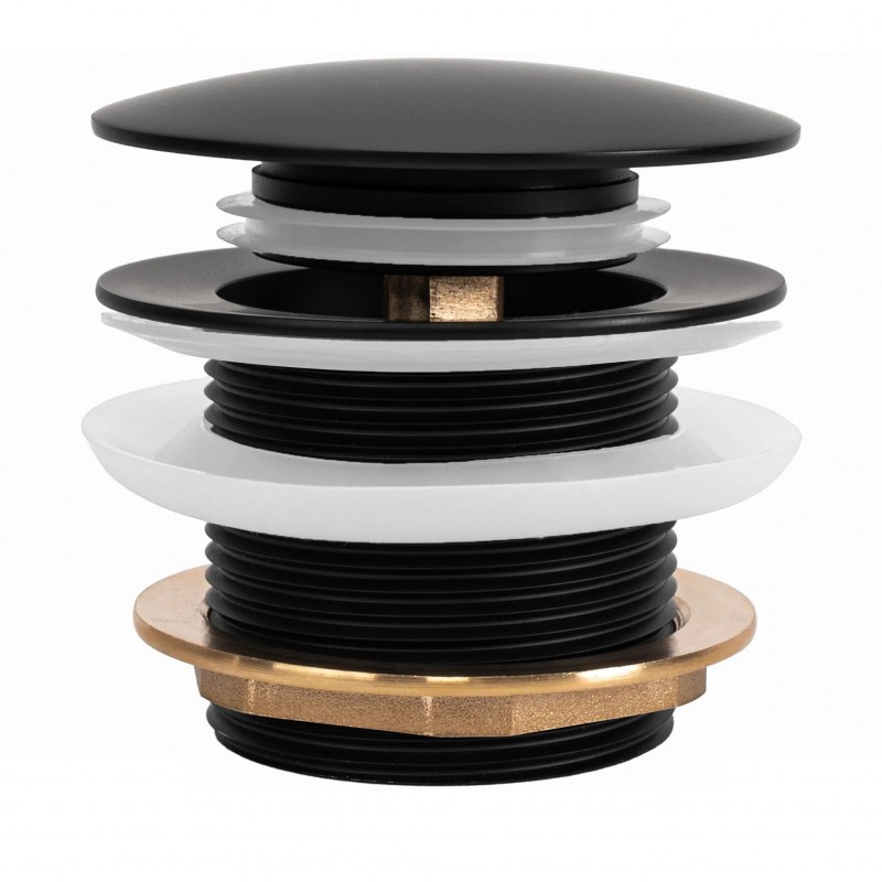 Korek wannowy uniwersalny Klik-Klak Rea Czarny