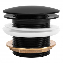 Korek wannowy uniwersalny Klik-Klak Rea Czarny