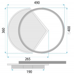 Lampa sufitowa LHJ077-C 50 CM LED