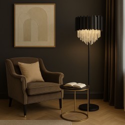 Lampa Stojąca Podłogowa APP1715-3F Czarna