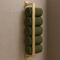 Uchwyt na ręcznik pionowy Złoty Szczotkowany