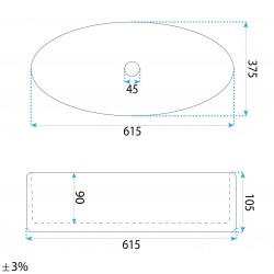 Umywalka nablatowa Rea ADRIANA