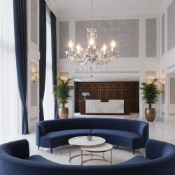 LAMPA SUFITOWA WISZĄCA EBT003-5CP GREY