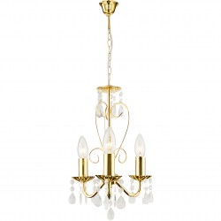 LAMPA SUFITOWA WISZĄCA EBT012-3CP ZŁOTA