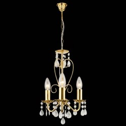 LAMPA SUFITOWA WISZĄCA EBT012-3CP ZŁOTA