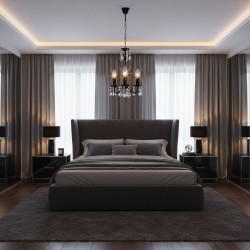 LAMPA SUFITOWA WISZĄCA EBT013-3CP CZARNA