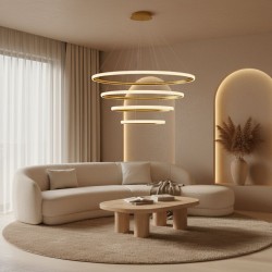 Lampa wisząca LED LHJ009-CP4 ZŁOTA