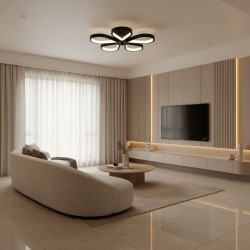 Lampa sufitowa LHJ075-C plafon LED CZARNA