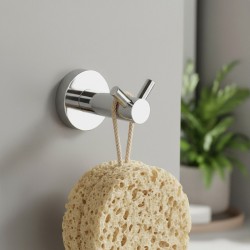 Wieszak łazienkowy Dwuramienny 5605 Leo Chrom