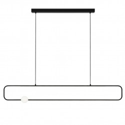 LAMPA SUFITOWA WISZĄCA LED G123-CP CZARNA