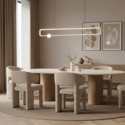 LAMPA SUFITOWA WISZĄCA LED G123-CP CZARNA