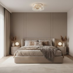 Lampa sufitowa G139-C 50cm plafon LED ZŁOTA