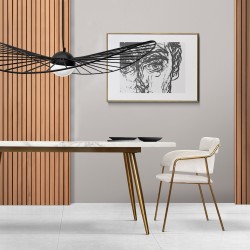 LAMPA WISZĄCA AŻUROWA LED 60cm APP651-1CP