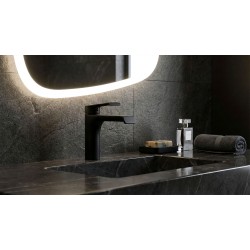 Bateria Umywalkowa REA HASS Czarna Black Niska