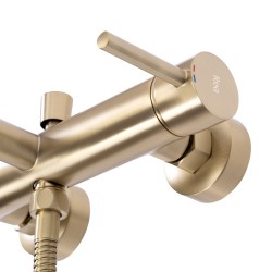 Bateria wannowa Rea Lungo złota szczotkowana