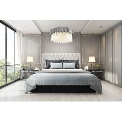 Lampa sufitowa plafon kryształowa APP1480-1C Chrom