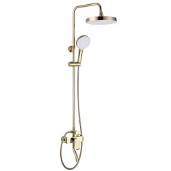 Zestaw Prysznicowy REA BLOOM BIAŁY ZŁOTY