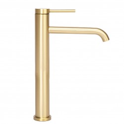 Bateria Umywalkowa REA CLIF ZŁOTA SZCZOTKOWANA WYSOKA