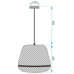 Lampa Wisząca Boho APP1338-1CP