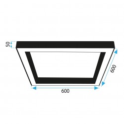 Lampa sufitowa plafon APP1284-C Czarna