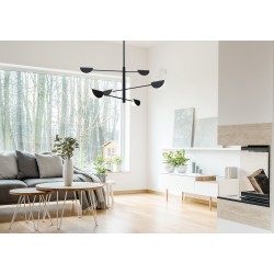 LAMPA SUFITOWA WISZĄCA APP1261-6CP BLACK