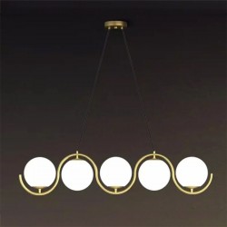 LAMPA SUFITOWA WISZĄCA APP1440-5CP Złota