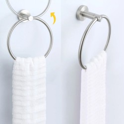 Wieszak łazienkowy RING 332915 MIST 05 Nikiel Szczotkowany