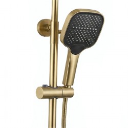Zestaw Prysznicowy Rea Arlo Złoty Szczotkowany