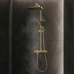 Zestaw Prysznicowy Rea Arlo Złoty Szczotkowany