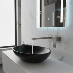 Bateria Umywalkowa Podtynkowa REA Arlo Nikiel Szczotkowany