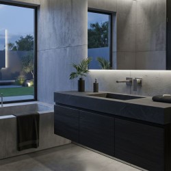 Bateria Umywalkowa Podtynkowa REA Arlo Nikiel Szczotkowany