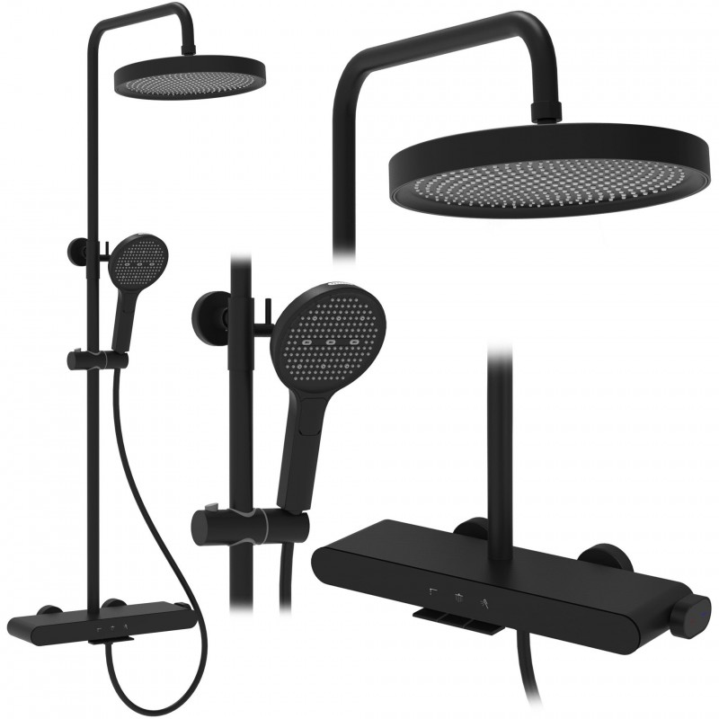 Zestaw Prysznicowy REA Farel Czarny
