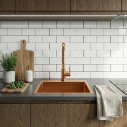 Zlewozmywak stalowy REA Leo 50 Miedź szczotkowana