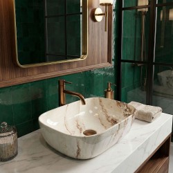 Umywalka nablatowa Rea Belinda Marrone Shiny