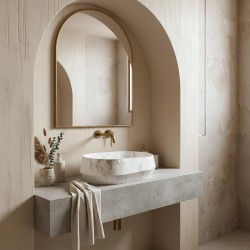 Umywalka nablatowa Rea Zoe Dune