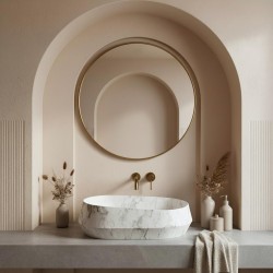 Umywalka nablatowa Rea Zoe Dune