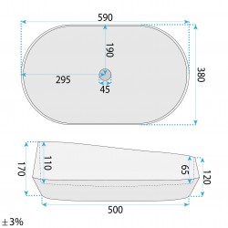 Umywalka nablatowa Rea Zoe Dune